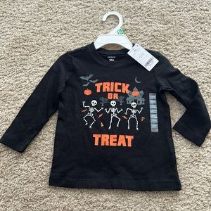Carter‘s Baby Halloween Trick or treat long sleeve Shirt 18 mo NWT